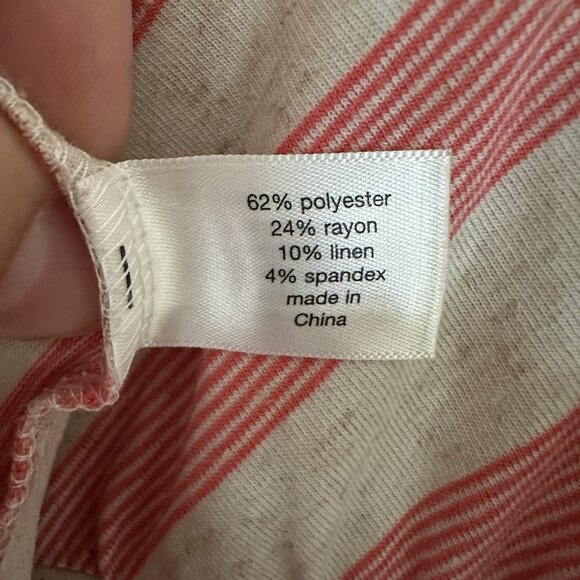 Lane Bryant 14 16 Short Sleeve Chevron Stripe Maxi Dress Coral Flutter Sleeve - Picture 9 of 10